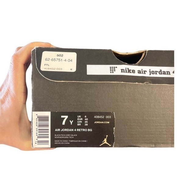 nike Air Jordan 4 Oreos 7Y - Picture 2 of 14